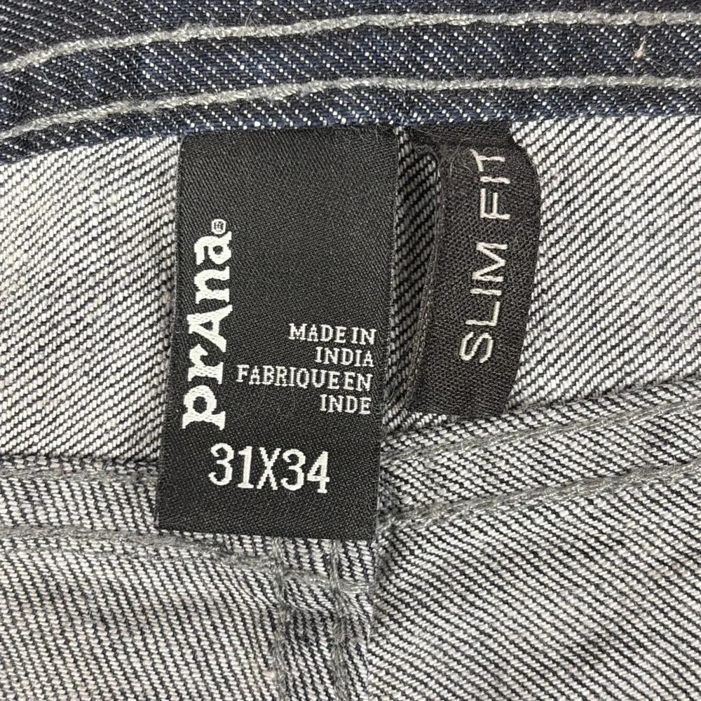 Prana Jeans Mens 31x34 Dark Blue Slim Fit Stretch Denim‎ Pants